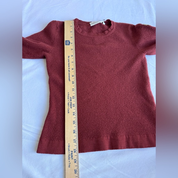 Fjallraven ÖVIK LITE KNIT SWEATER women small port burgundy merino cotton - Picture 11 of 11